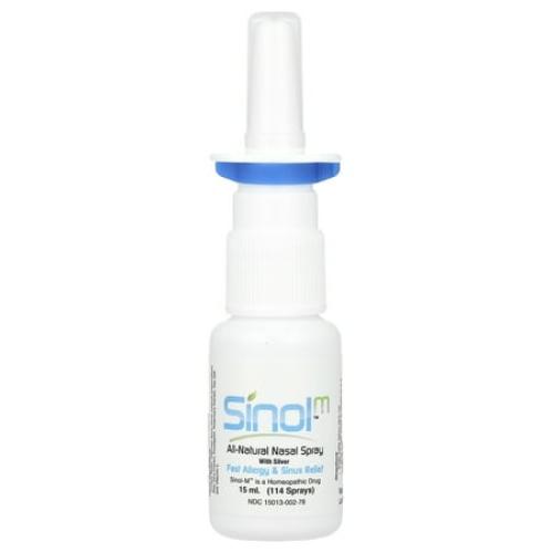 Sinol - Sinol-M All-Natural Allergy/Sinus Nasal Spray with MucoAd - 15 ml.