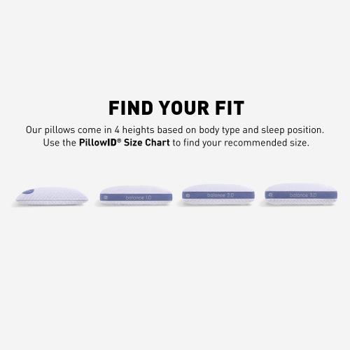 BEDGEAR Balance Performance Pillow - Size 1.0, 2.0 and 3.0 - Firm Support Pillow for Neutral/Warm Sleepers - High Loft