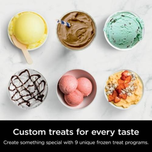 Ninja CREAMi Max Ice Cream Maker, Sorbet, Milkshakes, Frozen Yogurt, & More, 9 One-Touch Programs, (2) 24 Oz Family-Sized Tubs & Lids, NC550 Stone Silver