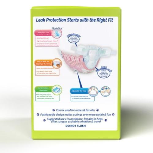 Hartz Disposable Dog Diapers for Female and Male Dogs or Puppies | Superior Leak Proof Protection | Size M | Pack of 32