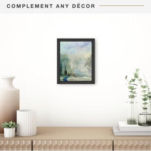 MCS Canvas Float Frames 16x20 Frame, Black Frame for Finished Canvases, Vertical & Horizontal Wall Hanging Large Frame with Adhesive for Canvas Paintings (1-Pack)