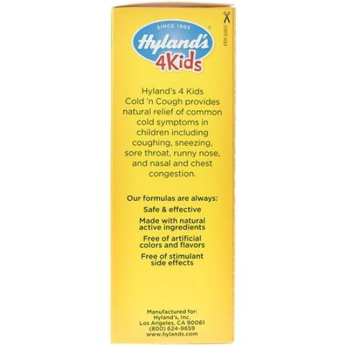 Hyland's Cold 'n Cough 4 Kids 4 oz (Pack of 4)