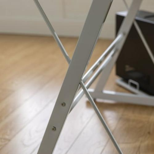 Modern Glass and Metal White L-Shaped Corner Computer Desk by Manor Park