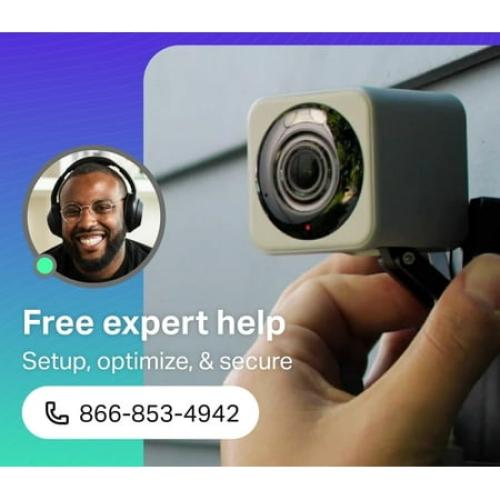 Wyze Cam V4 2.5K QHD Smart Home WiFi Security Camera Indoor/Outdoor, Motion Detection, Color Night Vision and Spotlight