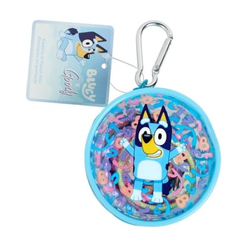Goody Bluey Kid Hair Elastics 10 Pack with Bluey Storage Pouch