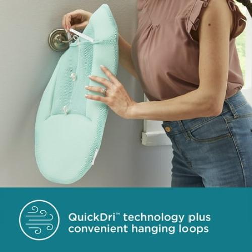 Contours Oasis 4-in-1 Comfort Cushion Baby Bathtub, Newborn, Infant andToddler Bath - White