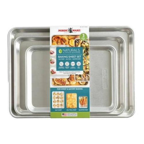 Nordic Ware Naturals 3-Piece Baking Sheet Set