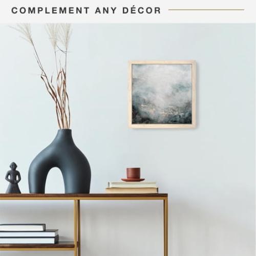 MCS Canvas Float Frames 16x20 Frame, Black Frame for Finished Canvases, Vertical & Horizontal Wall Hanging Large Frame with Adhesive for Canvas Paintings (1-Pack)