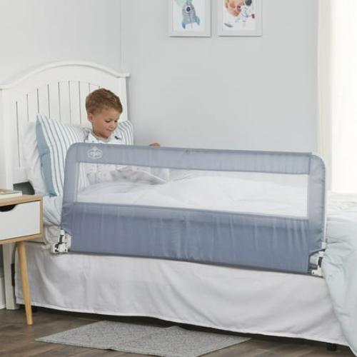 Regalo Extra Long Hideaway Bedrail, Gray Baby Safety Rail, Safety Bed Rail