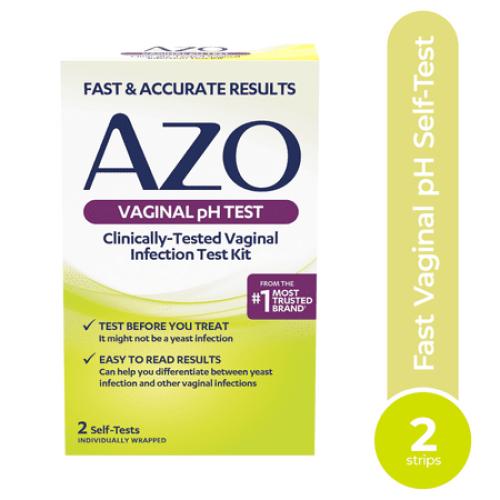 AZO Vaginal pH Test Kit, Clinically-Tested Vaginal Infection Test Kit, FSA/HSA Eligible, 2 Count