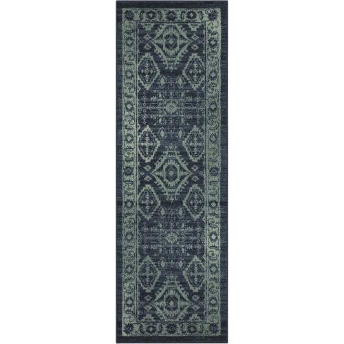 Maples Rugs Georgina Traditional Runner Rug Non Slip Hallway Entry Carpet [Made in USA], 1'8 x 5