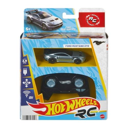 Hot Wheels RC 1:64 Scale Ford Mustang GTD, Battery-Powered Remote-Control Toy Car