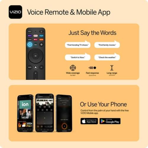 VIZIO 24 Class D-Series FHD LED Smart TV for Gaming and Streaming, Bluetooth Headphone Capable (Online Only) D24fM-K01