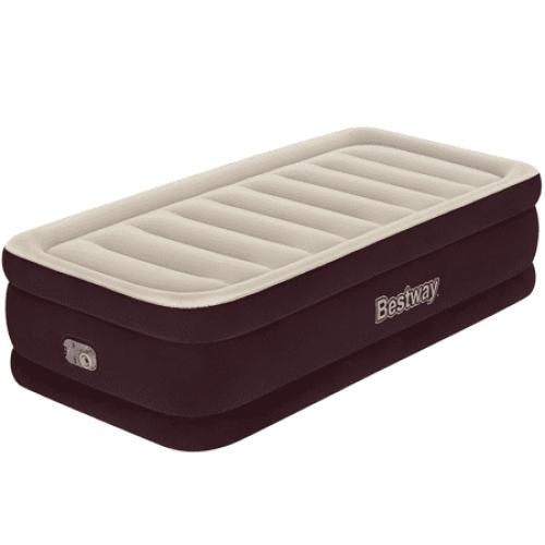 Bestway Maroon 20 Twin Air Mattress with Built-in Pump