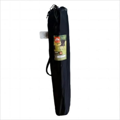 Ozark Trail Basic Quad Folding Camp Chair with Cup Holder, Black