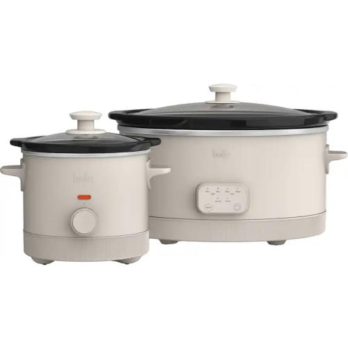 Bella Slow Cooker Set - Heavy Duty Duo, Includes Two Cookers