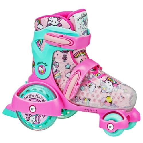 Size 11-2 Roller Derby EZ Roll Adjustable Hello Kitty Skate, Size 11-2