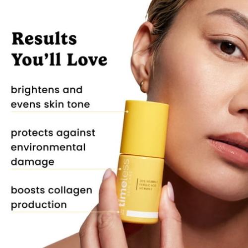 Timeless Skin Care 20% Vitamin C Serum with Vitamin E & Ferulic Acid, 4 oz