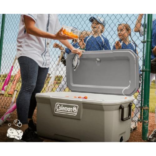Coleman 2179160 316 Series 120QT Hard Chest Cooler, Silver Ash