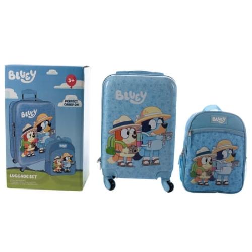 Bluey Kids Luggage  - 18 Luggage Suitcase With Wheels, 13.75
