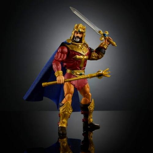 Masters of the Universe Masterverse New Eternia King Randor MOTU Action Figure Toy, 30 Articulations