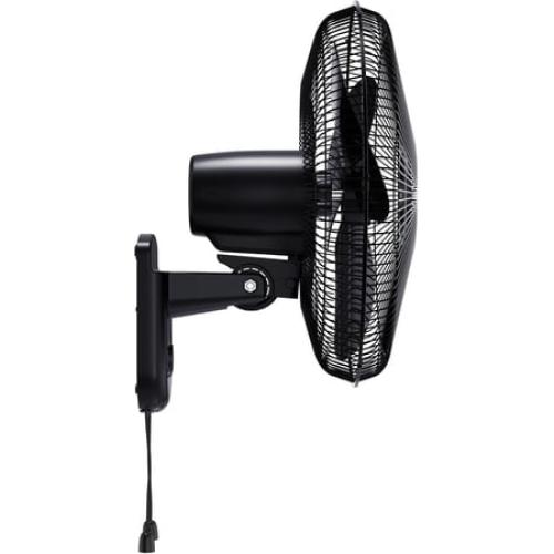 Comfort Zone 16 Wall Mount Fan, Black