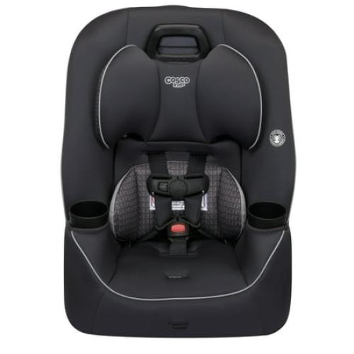 Cosco Kids Easy Elite Slim All-in-One Convertible Car Seat, Grey Glyphs