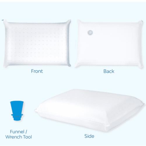 Mediflow Memory Foam Water Pillow - Adjustable Pillow for Neck Pain Relief, Pillow for Side, Back, and Stomach Sleepers, The Original Inventor of The Water Pillow, Memory Foam Bed Pillow (1 Pillow)