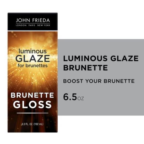 John Frieda Brilliant Brunette Luminous Glaze for Glossy Brown Hair Color, 6.5 fl oz