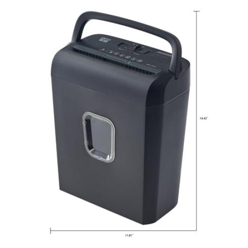 Pen Gear 6-Sheet Micro-cut Paper/Credit Card Shredder with 3.4 Gallon Bin, Black,Home and Office use