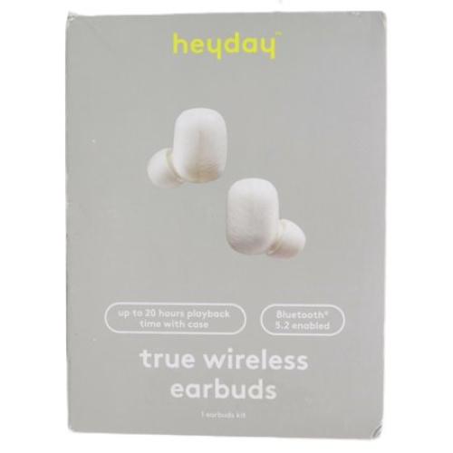 Heyday True Wireless Bluetooth 5.2 Enabled Earbuds with Touch Controls - White