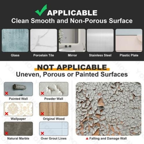 Yohom Suction Cup Bath Hand Towel Bar for Bathroom Wall Mount 22 inches Stainless Steel Hand Towel Holder for Glass Shower Door Kitchen Towel Rack Brushed