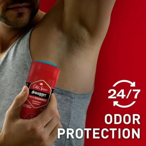 3 PACK Old Spice Deodorant for Men, Aluminum Free, Invisible Solid Stick, Swagger, 3.8oz