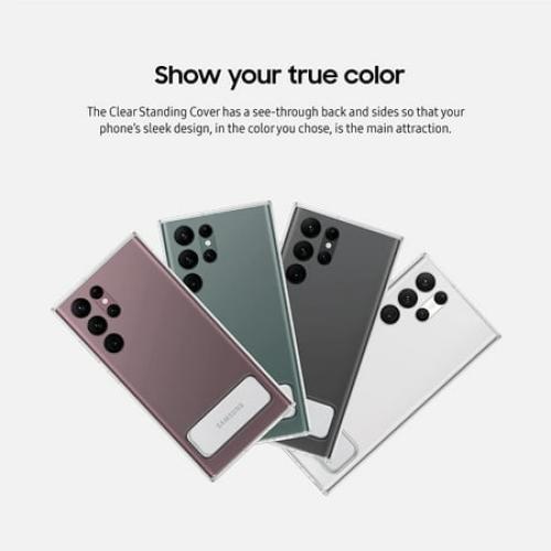 Samsung Official Clear Standing Cover for Samsung Galaxy S22 Ultra - Clear