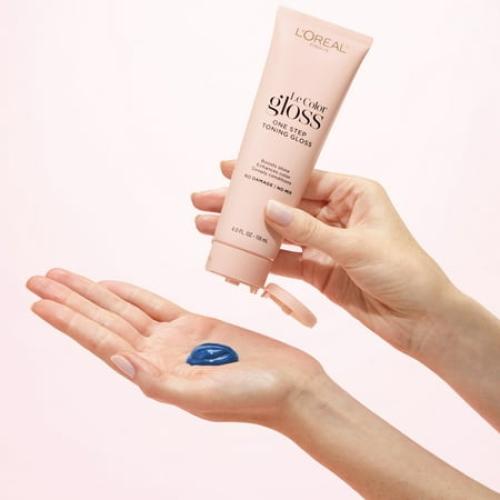L'Oreal Paris Le Color Gloss One Step In-Shower Toning Gloss Hair Color, Platinum Pearl, 4 fl oz