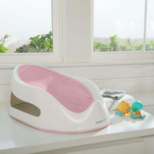Angelcare Plastic Baby Bathtub Support Seat, Pink, Unisex, 1 Count