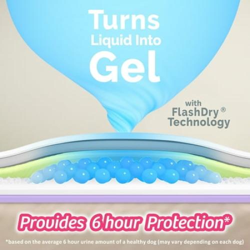 Hartz Disposable Dog Diapers for Female and Male Dogs or Puppies | Superior Leak Proof Protection | Size M | Pack of 32