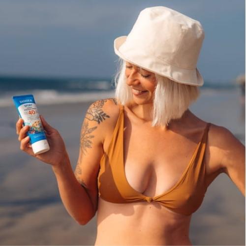 Badger Sport Mineral Sunscreen Cream, SPF 40, Eco Friendly, 2.9 fl oz