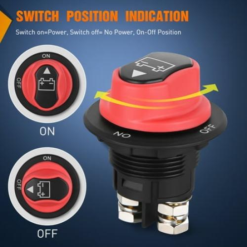 Nilight Battery Disconnect Switch 100A Master Disconnect Isolator
