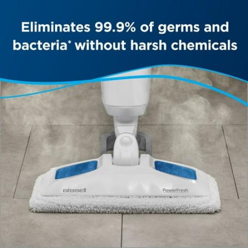 Bissell Power Fresh Steam Mop, Floor Steamer, Tile Cleaner, and Hard Wood Floor Cleaner, Blue Powerfresh