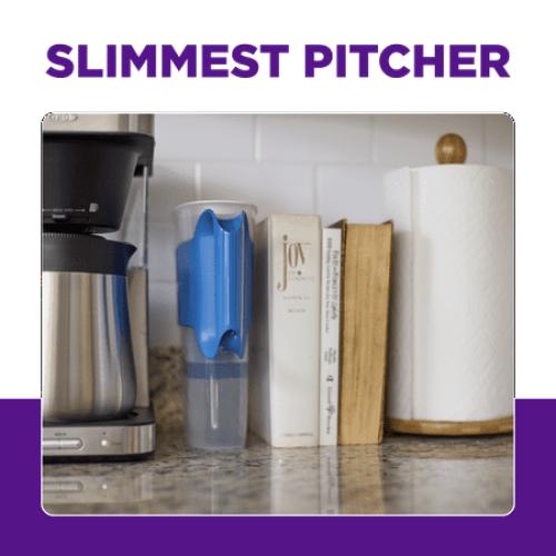 PUR 8-Cup Slim Water Filter Pitcher, Sandstone, PPT600F