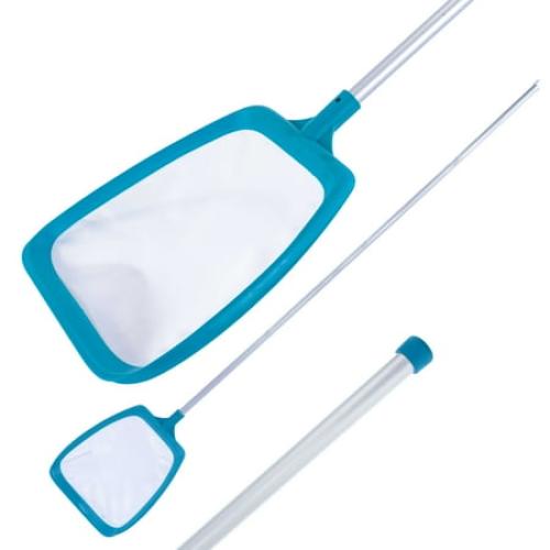 U.S. Pool Supply Swimming Pool 6 Foot Leaf Skimmer Net with 4 Deluxe Aluminum Pole Sections - Ultra Fine Mesh Netting, Clean and Remove the Finest Debris Fast - Pool, Spa, Pond Cleaning Maintenance