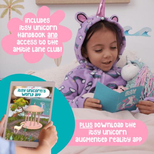 Unicorn Stuffed Animal - 23cm Pink Unicorn Plush Toys w/ Dress up Clothes - Ballerina Doll for Girls