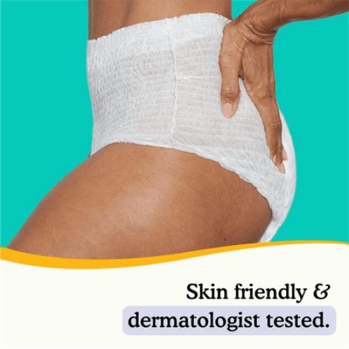 Because Premium Overnight Plus Incontinence Underwear - White, XXL, 40 Ct