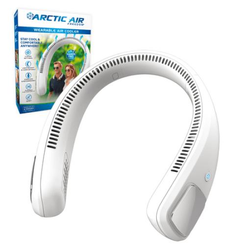 Arctic Air Freedom Neck Cooler, Portable Neck Fan with 3 Fan Speeds, USB Charging, 6-Hour Battery