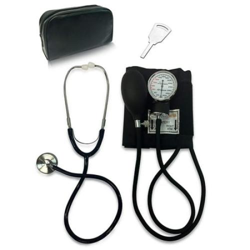 Primacare DS-9197-BK Manual Professional Blood Pressure Kit, Black with Stethoscope