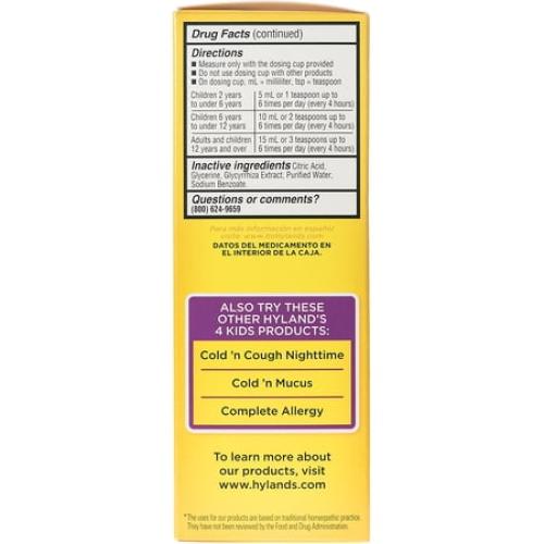 Hyland's Cold 'n Cough 4 Kids 4 oz (Pack of 4)