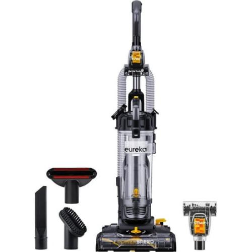EUREKA NEU181D PowerSpeed Lightweight Powerful Upright Vacuum Cleaner for Carpet and Hard Floor, Pet Turbo, Black,Yellow
