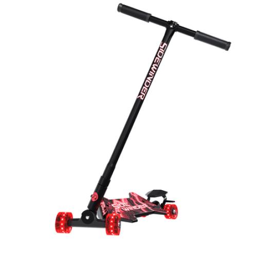 MELO Sidewinder Kids Carving Scooter with 70mm LED Wheels, Ages 5 , Red