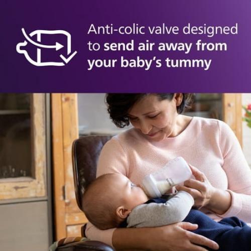 Philips Avent Natural Response Nipple, Slow Flow (Flow 2), SCY962/44